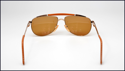 1980's Vintage Aviator Sunglasses by Trussardi of Italy