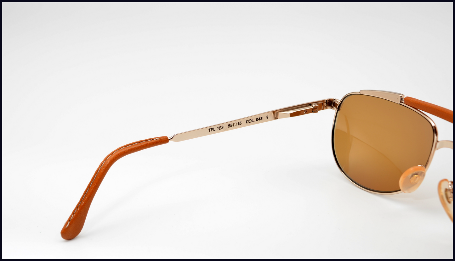 1980's Vintage Aviator Sunglasses by Trussardi of Italy