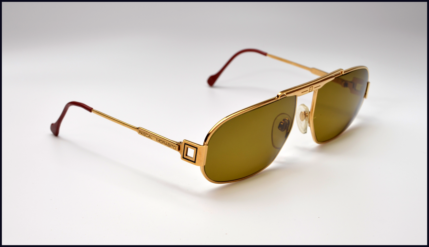 1980s Pascal Morabito Siderale Sunglasses: Paris Vintage (Custom Lens)