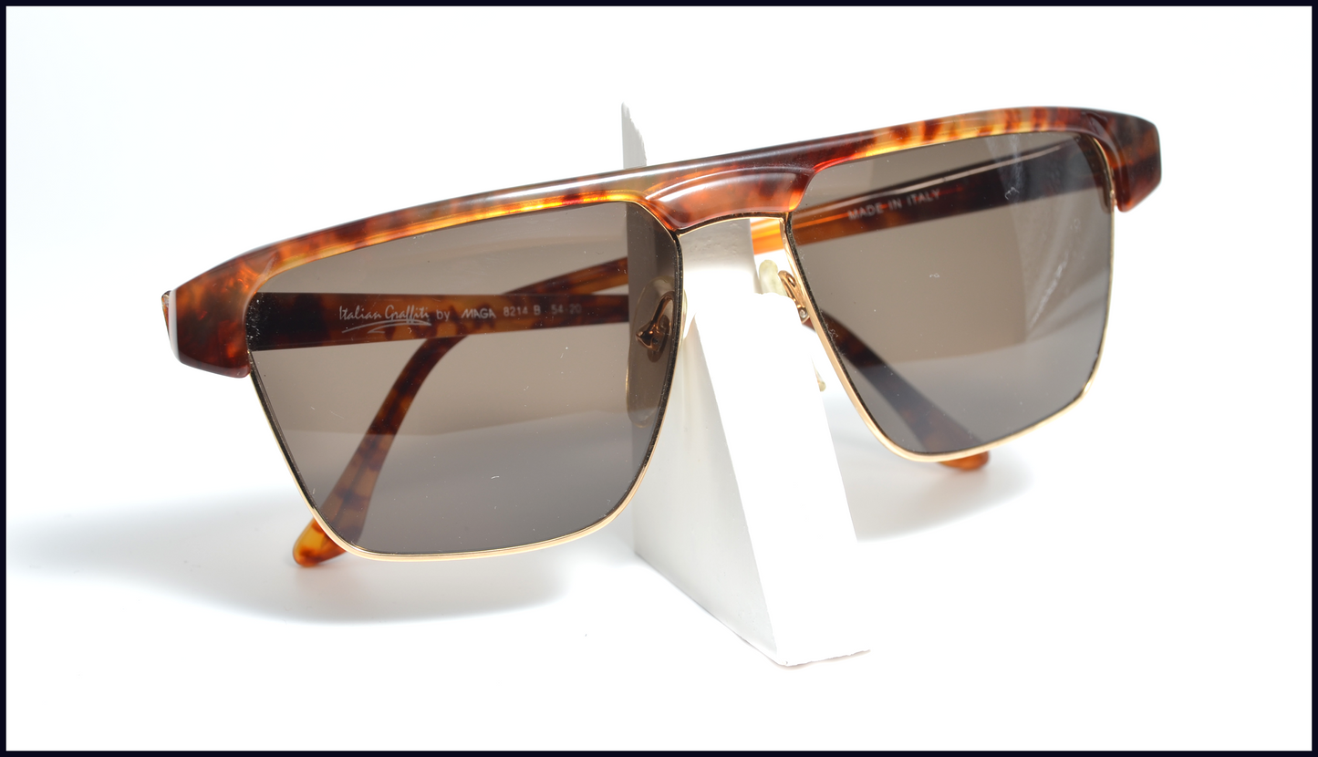 Vintage 1980s Unisex Italian Graffiti Sunglasses by MAGA
