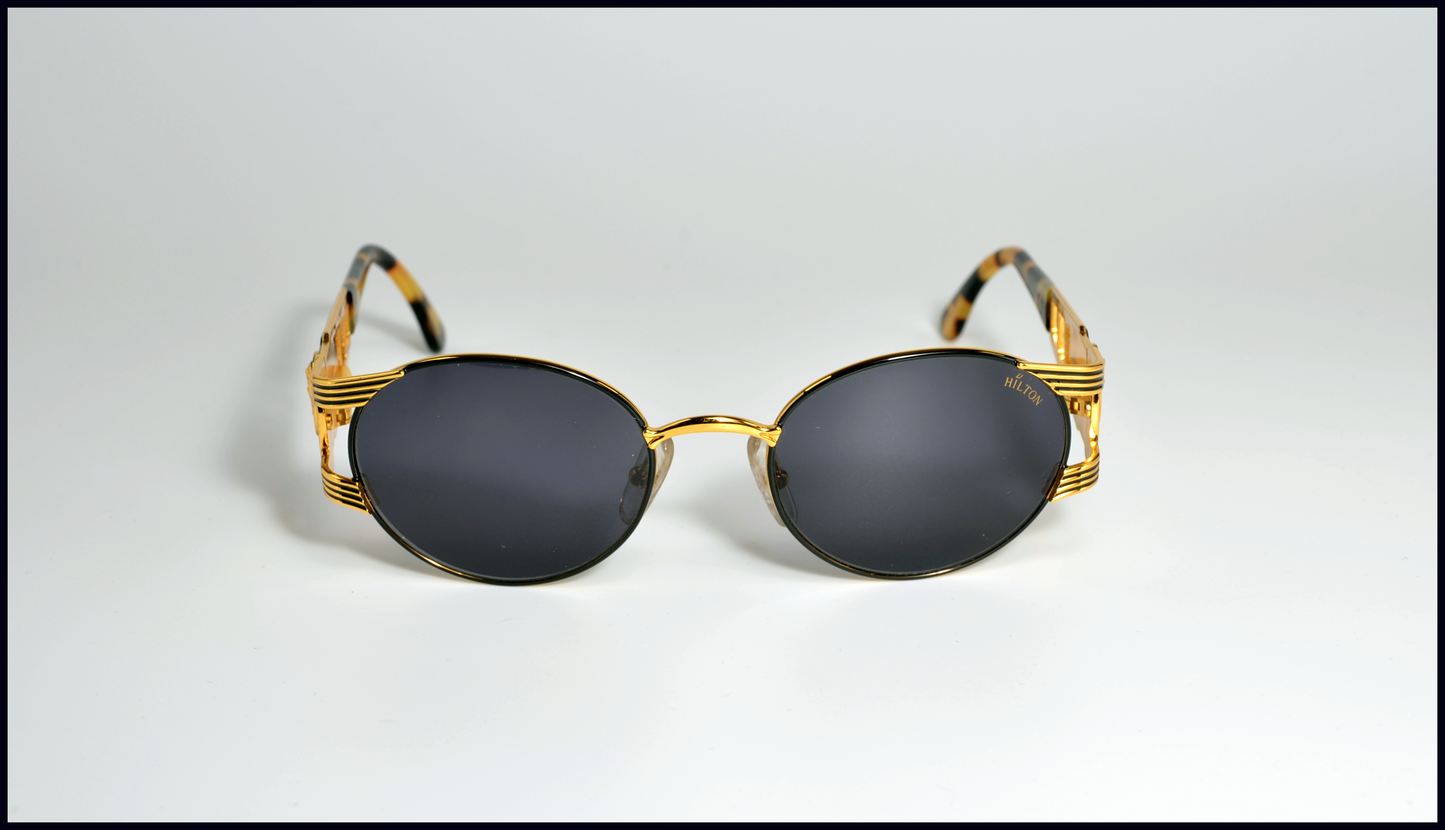 Vintage Hilton Picaddily 956 C1 Luxury Sunglasses 24KT Gold plated