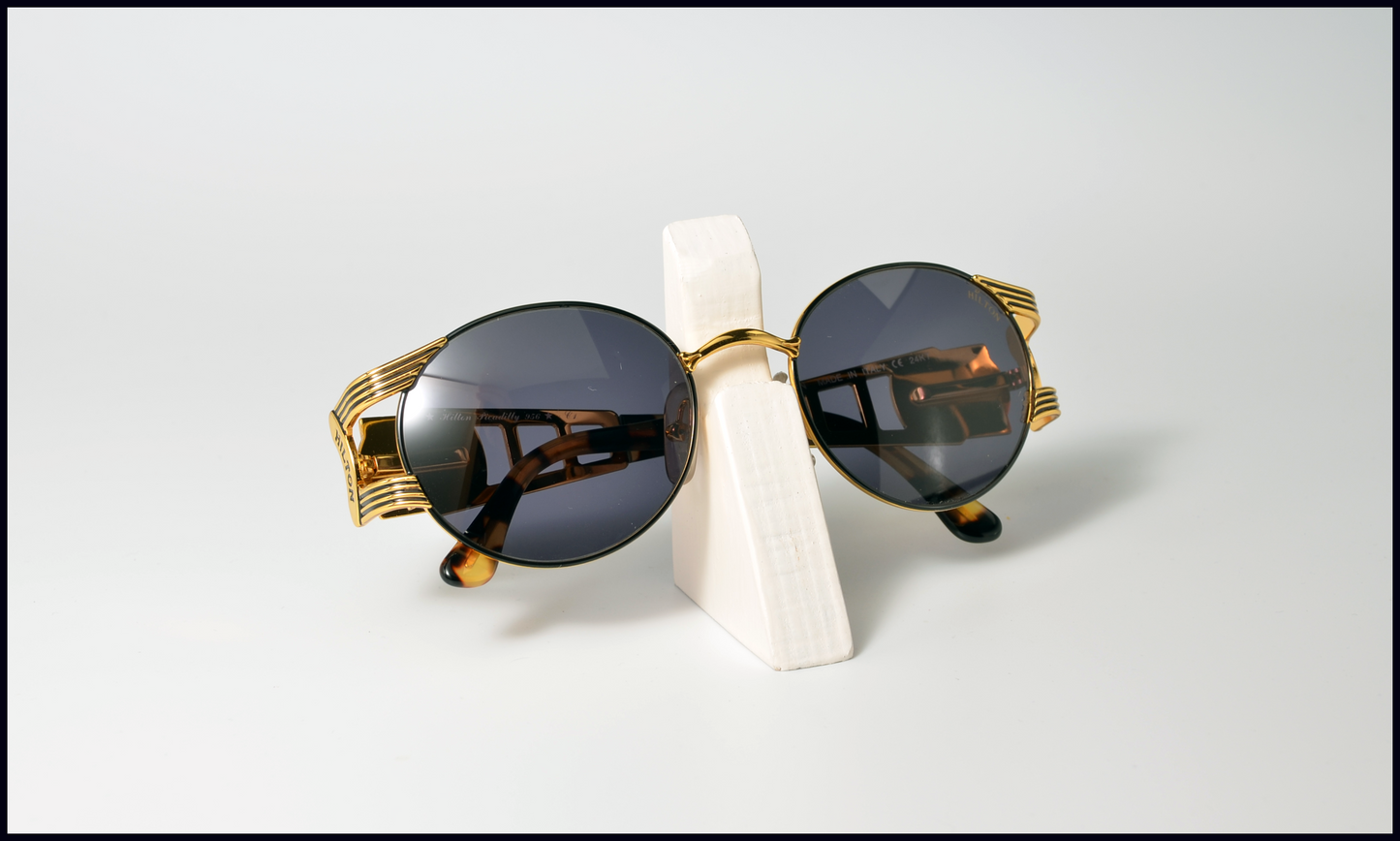 Vintage Hilton Picaddily 956 C1 Luxury Sunglasses 24KT Gold plated